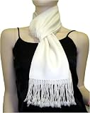 Pure Pashmina Scarf Natural 3 Ply