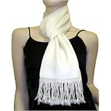 Pure Pashmina Scarf Natural 3 Ply