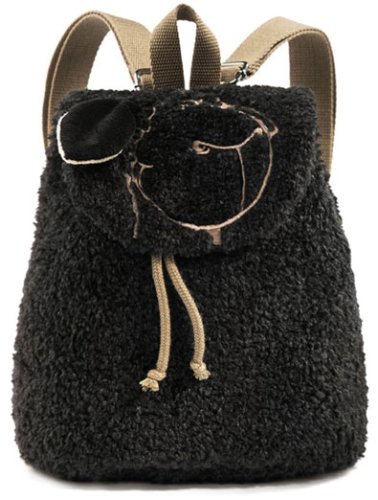 Childrens Toyshop  Toys : NICI - Sheep Backpack - Black, 25cm x 23cm x 13cm
