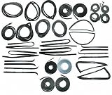 85-91 CHEVY CHEVROLET SUBURBAN WEATHERSTRIP KIT SUV, (Includes: Windshield Seal, Seal Lockstrip For Use on Models w/ Black & Chrome Trim, Door Cab, Upper Front Rear Passenger Doors, Glass Run Channel