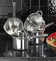 Autograph 4-Piece Stainless Steel Saucepan Set