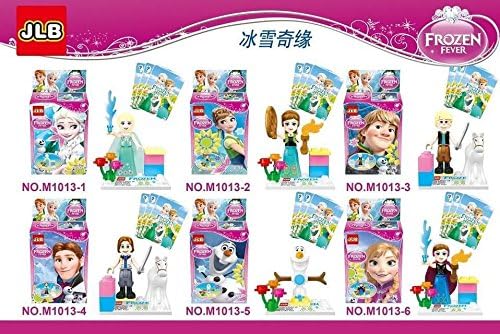 Lot of 6 Pcs Disney Frozen 2 Soild Color Design Mini Figure Toys No.M1013-2