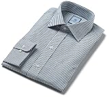Tommy Hilfiger Men's Kent Point Collar Men's Dress Shirt, White/Navy Stripe