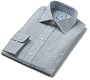 Tommy Hilfiger Men's Kent Point Collar Men's Dress Shirt, White/Navy Stripe
