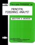 Principal Personnel Analyst (Career Examination Series : C-2346)