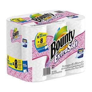 Bounty Extra Select A Size Big Rolls Soft Paper Towels, 6 Count