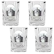 Los Angeles Kings NHL 4pc Square Shot Glass Set by Great American Products