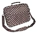 World Traveler Laptop Computer Case Brown Dot