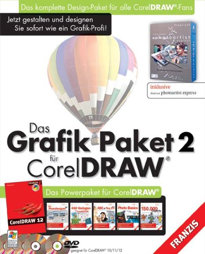 Das Grafik-Paket 2 für CorelDraw. 1 Buch, 4 CD-ROM und 1 DVD für Windows. Inkl. CorelDraw 12 HotStuff-Buch