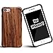 NeWisdom iPhone 8 Case Wood iPhone 7 Case Shockproof Ultimate Protection Reinforced Corners Genuine Wooden Design Case for Apple iPhone 8 iPhone7 – Sandalwood