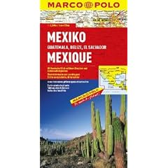 MARCO POLO Kontinentalkarte Mexiko, Guatemala, Belize, El Salvador 1:2,5 Mio.: Mit landschaftlich sch�nen Strecken und Sehensw�rdigkeiten. ... Ausklappen, Entfernungstabelle, Ortsregister