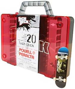 Tech Deck Storage Case for 20 Skate Boards (includes One Skateboard) - Colours Vary