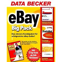 Ebay Big Pack, CD-ROM u. Buch 3 Vollversionen: Der Auktionator, Kaufen und Verkaufen vollautomatisch; PreisHai, Der ultimative Schn�ppchenj�ger; smartstore biz, Der schnelle und einfache Weg zum erfolgreichen WebStore. Buch: best fri