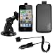 mumbi iPhone 4 4S ZUBEH�R SET: KFZ Halterung Autohalterung mit Halteschale + KFZ Ladekabel + Tasche