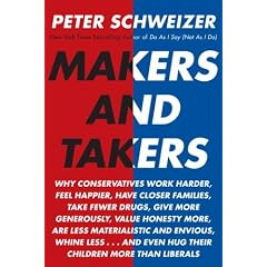 Makers and Takers: Why conservatives work harder, feel happier, have closer families, take fewer drugs, give more generously, value honesty more, are less materialistic and