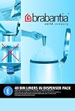 Picture of Brabantia Smartfix Bin Liners, Size E, 20 Litre, 40 Bag Dispenser Pack