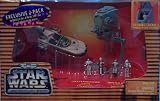 Micro Machines Star Wars Action Fleet - Luke's Landspeeder and Imperial AT-ST