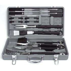 Mr. Bar-B-Q 18-Piece Tool Set with Plastic Case by Mr Bar B Q