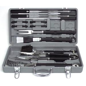 Mr. Bar-B-Q 18-Piece Tool Set with Plastic Case by Mr. Bar-B-Q