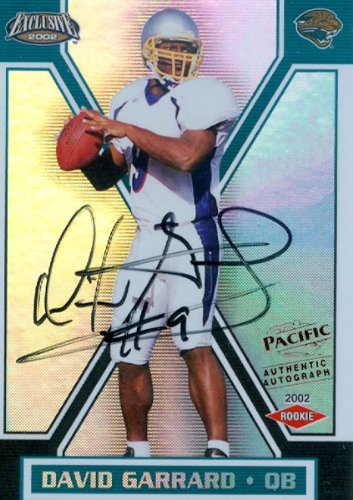 David Garrard Autographed/Hand Signed 2002 Pacific No.075/787 Rookie Football Card