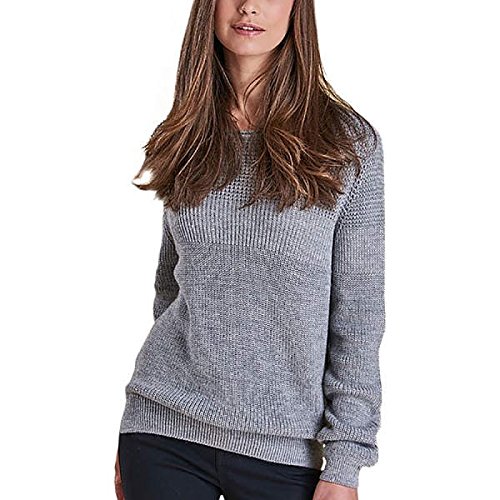 バーブァー アウター ニット&セーター Barbour Crocus Knit Sweater Light Grey [並行輸入品]