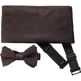 Joseph Abboud Mens 9130 Silk Cummerbund and Bow Tie Set Bowties