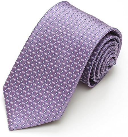 AlaraShirt Men's Modern Width Mini Box Silk Tie O/S Lavender