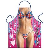 English Heart Sexy Novelty Apron for Barbeque and Kitchen designed by Itati