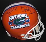 Tim Tebow and Chris Leak Autographed Florida Gators 2006 Champs Full Size AUTHENTIC Helmet with "2006 CHAMPS!" inscription