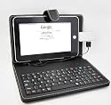 Slim 7 Inch Faux Leather Keyboard Case for Tabletpc Epad Apad MID Laptop Notebook Usb2.0 Stylus Stand