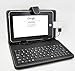 Slim 7 Inch Leather Keyboard Case for Tabletpc Epad Apad MID Laptop Notebook Usb2.0 Stylus Stand