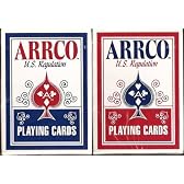 ARRCO(アルコ) U.S. Regulation トランプ 赤/青 ポーカーサイズ 2デックシュリンクパック