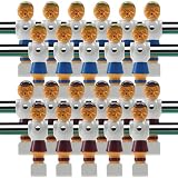 22 Old Style Red and Blue Foosball Men