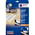 Avery Zweckform, C32258-25, Karten, 25 Blatt, unbeschichtet, wei�, blanko, 170 g, f�r Preis + Scannerleisten, 105 x 38, mikroperforiert