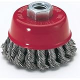 Woodstock International G8759 Knotted Steel Cup Brushes - 5/8 - 11 NC, 4 Dia.