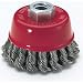 Woodstock International G8759 Knotted Steel Cup Brushes - 5/8 - 11 NC, 4 Dia.