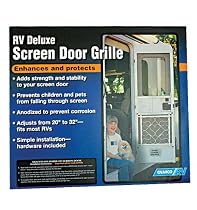 Camco 43991 RV Aluminum Screen Door Deluxe Grille