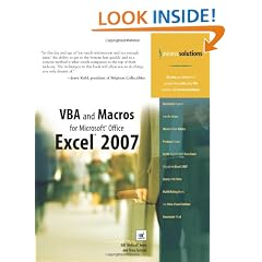 VBA and Macros for Microsoft Office Excel 2007 (Business Solutions)