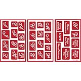 Armour Etch Over N Over Stencil, 7/8-Inch High Alphabet, 3 Pages