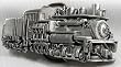 Engine # 9 Train Railroad Locomotive Belt Buckle