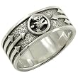 Grateful Dead Bear & Arrows Sterling Silver Ring