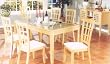 BEAUTIFUL MAPLE FINISH DINING ROOM TABLE