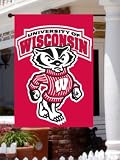 University of Wisconsin Badgers 2 Sided Screen Print Flag