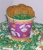 Gourmet Food : Scott's Cakes 1 lb. Brownie Chunk Cookies in a Purple Bunny Pail