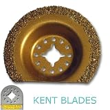 KENT, 2-1/2 Carbide Coated Semi Circular Oscillating Multi Function Saw Blade, For: Cement, Granite, Brick, Fits Fein Multimaster, Fein FMM250Q, Bosch, Chicago, Milwaukee