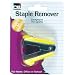 Charles Leonard Staple Remover - Assorted Colors - 1/Card, 80875