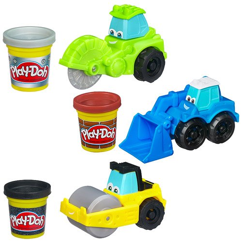 Play-Doh Tool Crew Set of 3 - Chip The Cutter, Rolland The Steamroller & Sam The Scooper