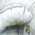 Lotus Bloom II Original Hand-Painted Oil on Canvas Wall Art - 32x32"