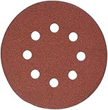 DEWALT DW4303 5-Inch 8-Hole 120-Grit Hook-and-Loop Random Orbit Sandpaper (5-Pack)