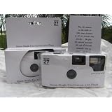 Buy 10 Pack of Plain Glossy White Disposable 35mm Cameras for Wedding or Any Party,... by The Camera Depot